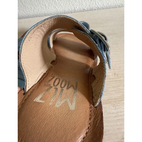 Miz Mooz Leather Double Band Slide‎ Slip On Sandals Florra Beach Resortwear Sz 8 - Picture 7 of 9